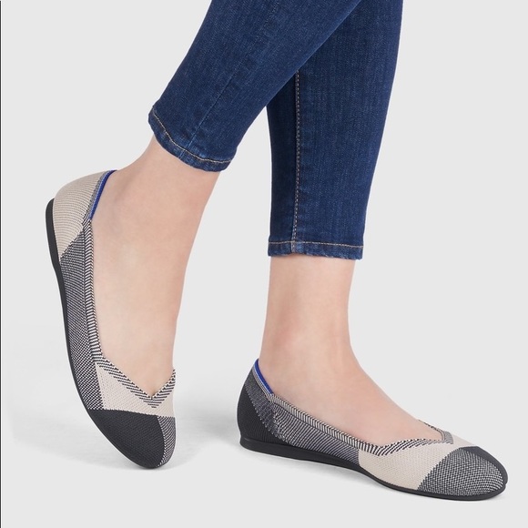 Rothy’s Captoe Round Flats sz 7 - Picture 1 of 16